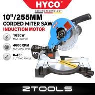 HYCO 1650W/ 10" Compound Miter Saw MS255 Induction Motor Wood & Aluminium Cutter Mesin Potong Kayu