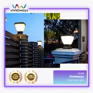 K2 VIVIDWAYS SOLAR GATE LIGHT GL016 3000K 6000K LAMPU PAGAR SOLAR