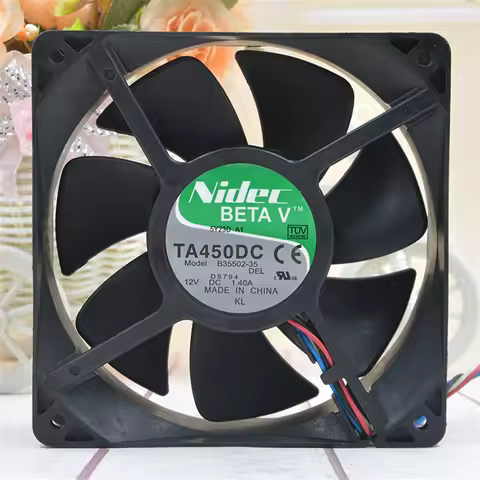 For Nidec TA450DC B35502-35 DC 12V 1.4A 16.8W 4000RPM 12cm 12038 120x120x38mm Double Ball Bearing Co