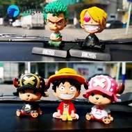 u1315t Funny Doll Car Shaking Head Toy Monkey Luffy Decoration Dashboard Ornaments Auto Parts Interi