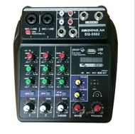มิกเซอร์ MIXER 4ช่อง รุ่น 5502 ผสมสัญญาณเสียง MP3 USB BLUETOOTH ECHO ระบบไฟเลียง AC DC NR MUSIC EQ-5