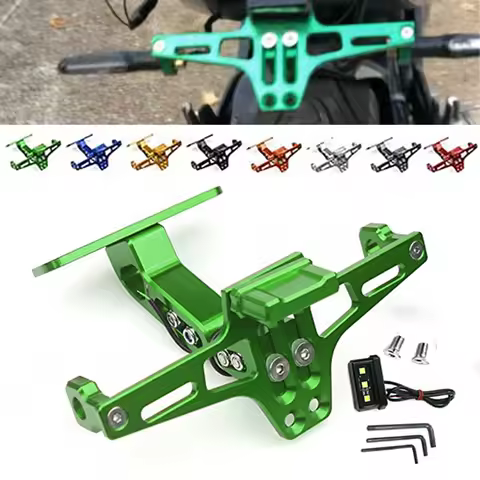 For Kawasaki NINJA 250R 300 ER6 650 1000 ZX6 ZX7 ZX9 ZX10 ZX12 ZX14 Universal Rear License Plate Mou