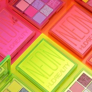 🎀 Huda beauty neon 霓虹 螢光 9色 螢光橘色盒眼影盤  出清