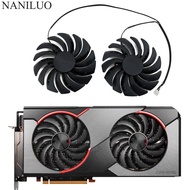 พัดลมระบายความร้อนสำหรับแฟนวิดีโอ,GPU ชิ้น/เซ็ต RX5700 PLD10010S12HH พัดลมระบายความร้อนสำหรับ MSI RX 5700 5600 XT เกม X การ์ดจอระบายความร้อน