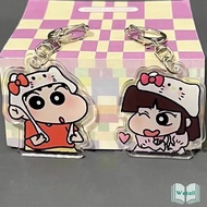 Wetall Crayon Shin-chan Xiaoai keychain suitable acrylic keychain pendant bag double bestie
