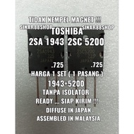 Limited stock TOSHIBA FINAL TRANSISTORS 2SA1943 2SC52 ORIGINAL 2SA 1943 2SC 52 A 1943 C 52