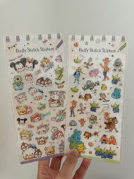 日本 貼紙 Toy Story Disney fluffy stickers