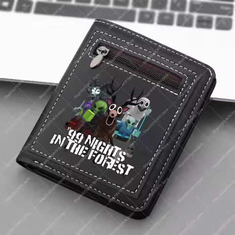 Game 99 Nights in The Forest Anime Printed Wallet for Boy Kids Cartoon Cute Coin Purse Men Fashion C