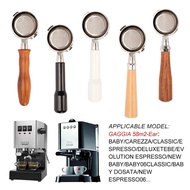 58MM Coffee Bottomless Portafilter Solid Wood Handle For GAGGIA Naked Filter Basket Barista Accessor