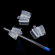 Silicone bite block to prevent mouth fatigue, rubber bite block with saliva suction tube for dental 
