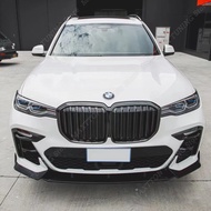 For BMW X7 G07 40i 40d M50i M PACK Pre-lci 2019-2022 Car Front Bumper Lip Diffuser Spoiler Splitter 