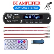 Modul Mp3 Bluetooth 12V dilengkapi Amplifier 15W+15W Stereo 20W+20W Stereo bisa karaoke