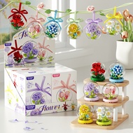 6pcs/set Star Flower Wish Crystal Ball Building Blocks Flower Building Blocks Toy Gift