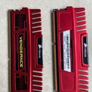 Corsair Vengeance 8GB (2 x 4GB) DDR3 RED, 可超頻 (overclock)