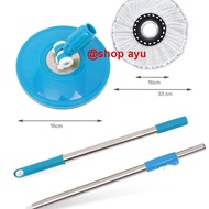 MeroketJ4v9U Spin mop stick Spin mop handle/ + mop cloth