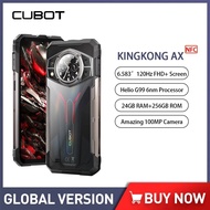 Cubot KINGKONG AX Rugged Smartphone Android 14 6.583" FHD+ Octa Core 24GB+256GB Mobile Phones 33W Fast Charge 4G Cellphones NFC