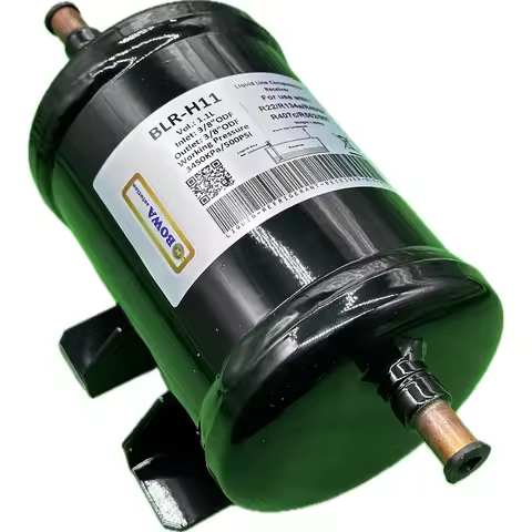 Small Volume Horizontal Liquid Refrigerant Receiver Is Designed for R452A or R449A Laboratory Equipm