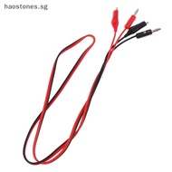 Hao 1Pc Multi-meter Test Leads Cable Line 100cm Double Ends Banana Plug To Alligator Clip Electrical Connector DIY Tool SG