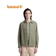 Timberland Men's Mixed-Media Overshirt Cassel Earth