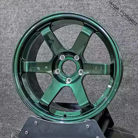 Custom TE37 Te 37 Saga Racing Green SL 5x100 5x112 5x120 5x114 3 17 17x9 18x9 5 38 18x11 for Brz GR8