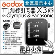 數位小兔【 Godox 神牛 X3 TTL無線引閃器 X3-O Olympus Panasonic 】發射器 觸發器 公司貨