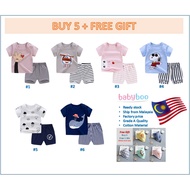 Baby Clothes Set (6 months, 1, 2 ,3 years old) Baju Bayi Budak (Top & Bottom) Newborn Clothes Boy Gi
