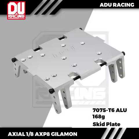 ADU RACING 7075-T6 AL SKID PLATE FOR AXIAL 1/8 AXP8 GILAMON 2.2