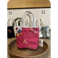 Handmade Mini Tote Bag Charm | Keypouch | AirPod holder