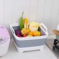 sfshf Creative plastic vegetable washing fruit kitchen drainage basket, multifunctional foldable sink storage basket Laundry Baskets &amp; Hampers