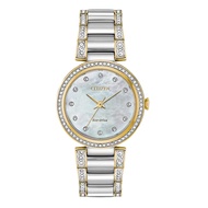 Citizen Crystal Eco-Drive Watch Mother-of-Pearl Dial Women's Watch EM0844-58D