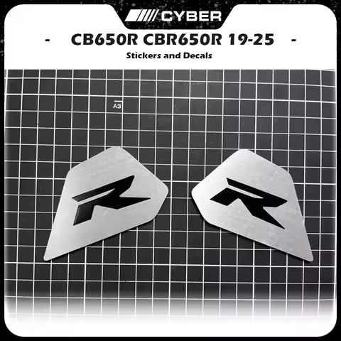 For Honda CB650R CBR650R (2019-2025) - Complete Set of Stainless Steel Frame Side Cover Trim Covers 