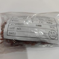 Promo 1000pcs ceramic 101 50v 100pf 100 pf capacitor ceramic capacitor 1 pack Discount
