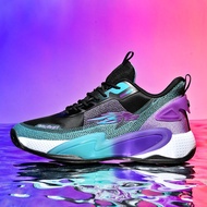 HELONG รองเท้าการฝึกซ้อมบาสเกตบอลผู้หญิงกันลื่นรองเท้าสำหรับผู้ชายรองเท้าผู้ชายรองเท้าผ้าใบกีฬาบาสเก