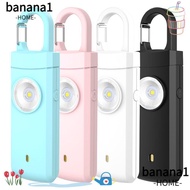 BANA Personal Alarm Safety Keychain, Portable 130dB Emergency LED Torch Keyring, Panic Security ABS 