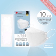 White [Ready Stock] 4 ply 3D Korean Mask Disposable KF94 Face Mask BFE99% [Medeis x DAMAH]