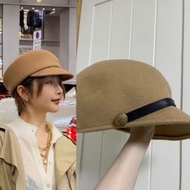 百搭淺啡色駝色摩卡色毛呢鴨舌帽 氣質款 毛呢帽子 馬術帽 女士帽 女裝帽 caramel beige color wool hat ca4la同款
