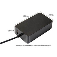36W 12V 2.58A Surface Pro 5/4/3 Charger Power Supply Adapter Model 1625 for Microsoft- Windows New Surface Pro 5 Pro 4 Pro 3 i5 i7 2017 with USB Charging Port