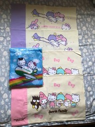長榮航空kitty 彩繪專機 枕套及兒童背袋