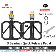 [SG SELLER] Promend Pedal Bicycle pedal MTB pedal Road bike pedal Quick Release pedals Bicycle parts