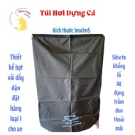 Inflatable bag for carrying live fish (size 1mx1m5), beautiful thick canvas