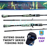 FISHDOM CAP + EXTEND SHARK TWENTY SERIES FISHING ROD SHARK 20