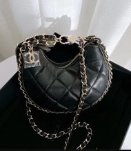 13/2 Update｜Chanel 23P月亮包 半月包🌙黑色 羊皮😍❤️‍🔥Mini Size 小號💕