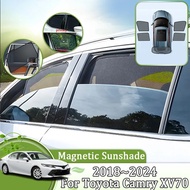 Car Window Sunshade For Toyota Camry XV70 Daihatsu Altis 2018~2024 Magnetic Sunshade Windows Anti-UV