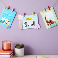 105Pcs 6 Inch Colorful Paper Photo Frames Album for Wall Decor for 4 X 6Inch Photo, Hanging Photo Di