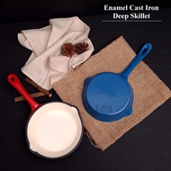 Model Lodge CAST IRON ENAMEL DEEP SKILLET ENAMEL Pan