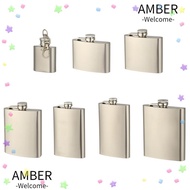 AMBER Liquor Flask Drinking Bottle Portable Leakproof Whiskey Holder