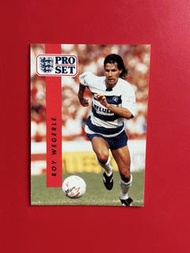 絕版超罕有 1990年 PRO SET 英超 英格蘭超級足球聯賽 Roy Wegerle 昆士柏流浪 QPR 足球卡 球員卡 Football Collection Card 足球咭 球員咭 閃卡 閃
