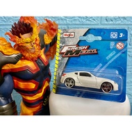 Maisto 2009 NISSAN 370Z Metallic Pearl White Blue 1/64 Diecast Car [7cm x 2.5cm x 2cm] Hotwheels Mat