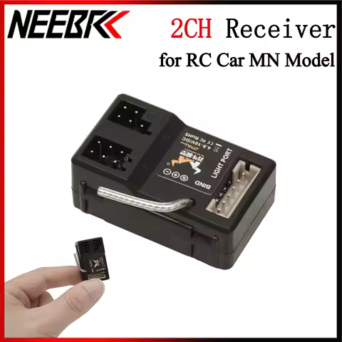 2CH 2.4G Receiver 4.8-10V DC LED Light Port for 1/12 RC Crawler Car MN82 MN78 MN99 MN128 MN168 MN111