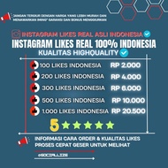 Likes ig Indo Real Aktif termurah permanent Non drop